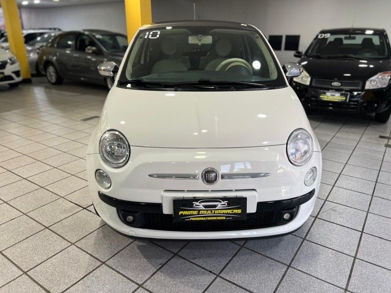 FIAT 500 1.4 LOUNGE 16V AUTOMATIZADO 2010/2010 PRIME MULTIMARCAS CAXIAS DO SUL / Carros no Vale