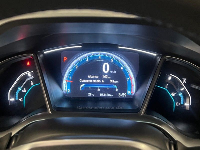 HONDA CIVIC 2.0 16V FLEXONE EXL CVT 2020/2020 ÓTIMA CAR FLORES DA CUNHA / Carros no Vale