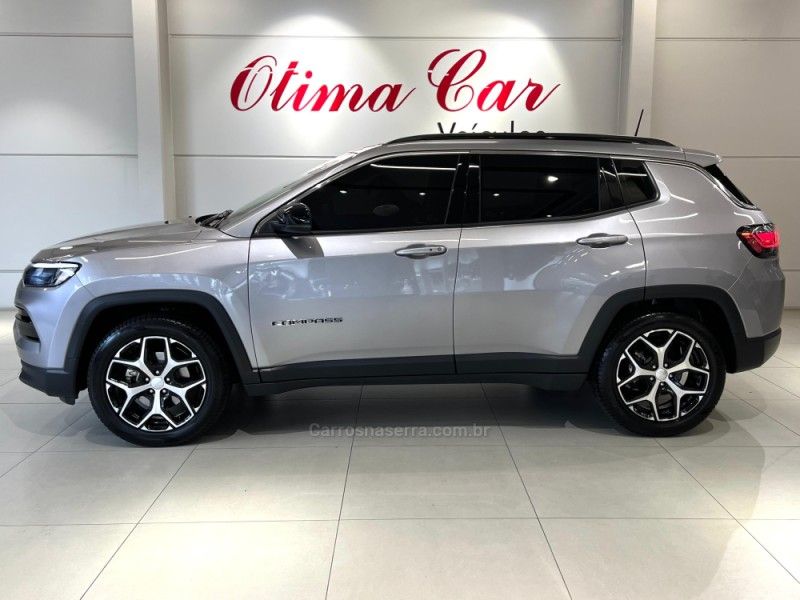 JEEP COMPASS 1.3 LONGITUDE T270 16V TURBO 2024/2025 ÓTIMA CAR FLORES DA CUNHA / Carros no Vale