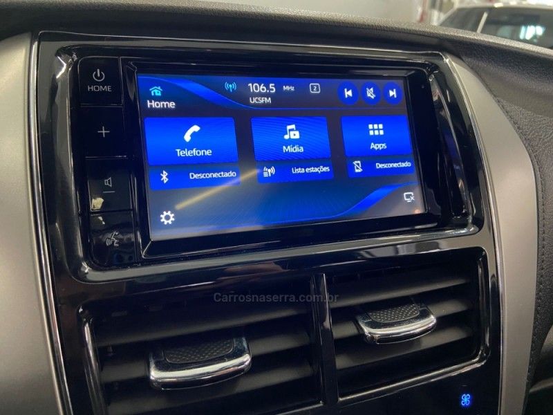 TOYOTA YARIS 1.5 XLS CONNECT 16V 2019/2020 ÓTIMA CAR FLORES DA CUNHA / Carros no Vale