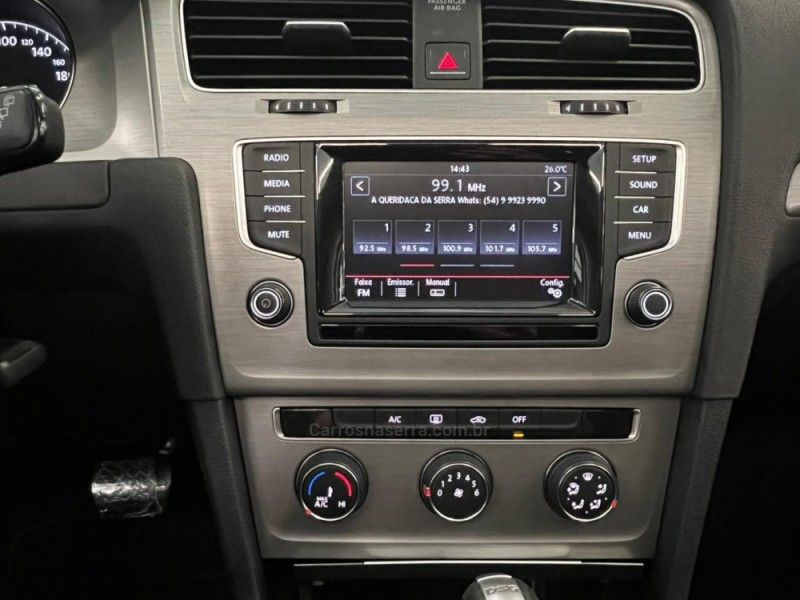 VOLKSWAGEN GOLF 1.4 TSI COMFORTLINE 16V 2015/2015 ÓTIMA CAR FLORES DA CUNHA / Carros no Vale