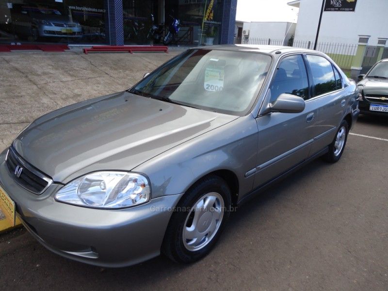 HONDA CIVIC 1.6 LX 16V 2000/2000 BOURSCHEID CARROS E MOTOS SANTA CLARA DO SUL / Carros no Vale