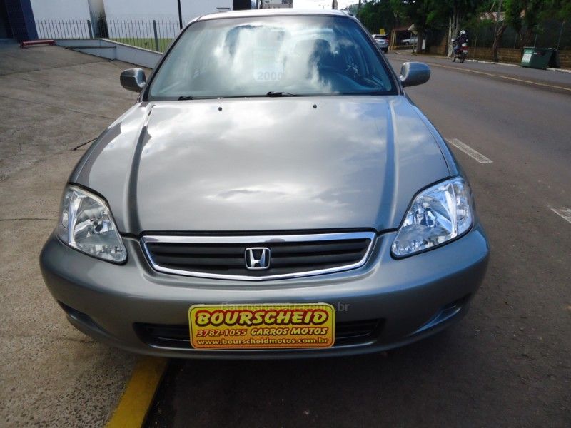 HONDA CIVIC 1.6 LX 16V 2000/2000 BOURSCHEID CARROS E MOTOS SANTA CLARA DO SUL / Carros no Vale