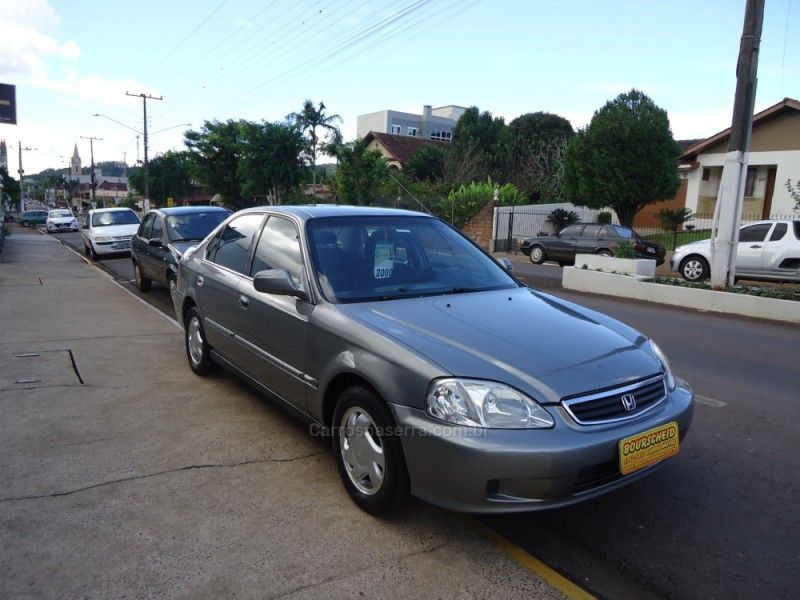 HONDA CIVIC 1.6 LX 16V 2000/2000 BOURSCHEID CARROS E MOTOS SANTA CLARA DO SUL / Carros no Vale