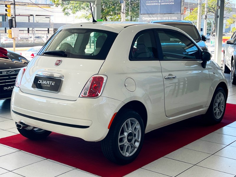 FIAT 500 1.4 CULT 8V FLEX 2P MANUAL 2012/2013 DUARTE VEÍCULOS PORTO ALEGRE / Carros no Vale
