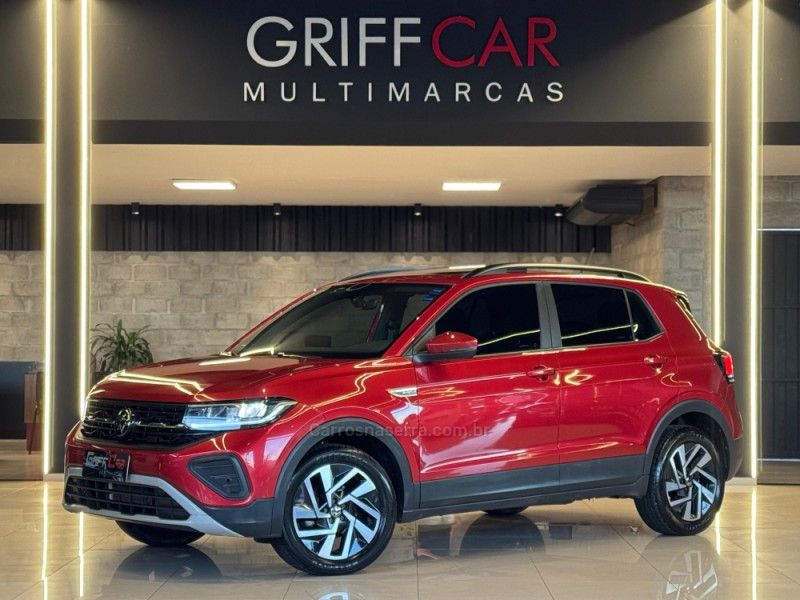 VOLKSWAGEN T-CROSS 1.0 TSI 200 12V 2024/2025 GRIFFCAR MULTIMARCAS DOIS IRMÃOS / Carros no Vale