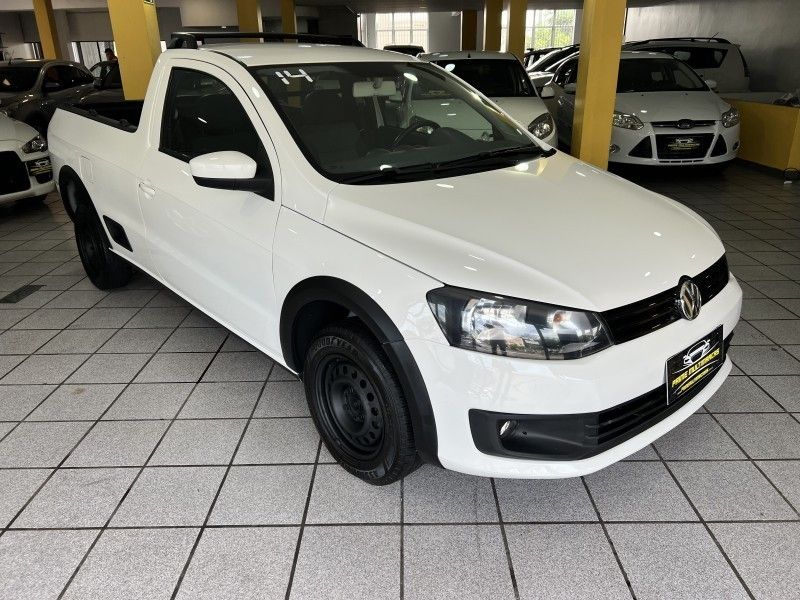 VOLKSWAGEN SAVEIRO 1.6 MI TREND CS 8V G.IV 2013/2014 PRIME MULTIMARCAS CAXIAS DO SUL / Carros no Vale