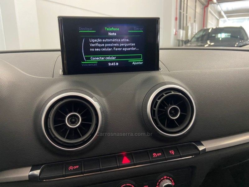 AUDI A3 1.4 TFSI SPORTBACK 16V S-TRONIC 2015/2015 ÓTIMA CAR FLORES DA CUNHA / Carros no Vale