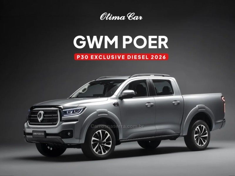 GWM POER P30 2.4 EXCLUSIVE TURBO 4X4 16V 2026/2026 ÓTIMA CAR FLORES DA CUNHA / Carros no Vale