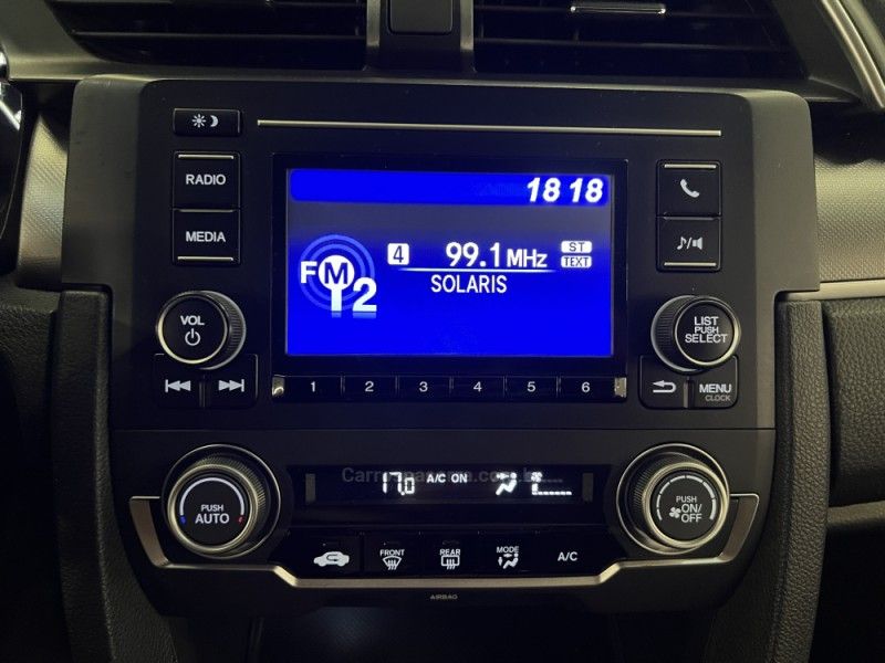 HONDA CIVIC 2.0 16V FLEXONE SPORT 2016/2017 ÓTIMA CAR FLORES DA CUNHA / Carros no Vale