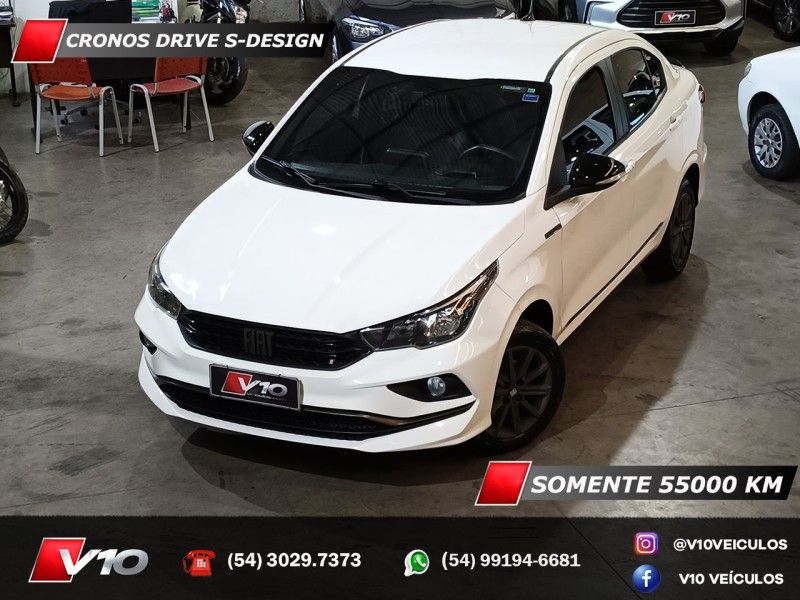 FIAT CRONOS 1.3 FIREFLY DRIVE S-DESIGN 2022/2023 V10 VEÍCULOS CAXIAS DO SUL / Carros no Vale
