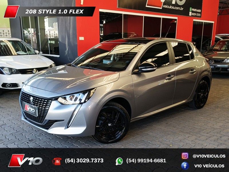 PEUGEOT 208 1.0 FIREFLY STYLE 2023/2024 V10 VEÍCULOS CAXIAS DO SUL / Carros no Vale
