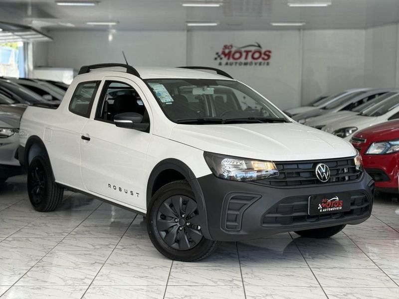 VOLKSWAGEN SAVEIRO ROBUST CD 1.6 2025 SÓ MOTOS E AUTOMÓVEIS SANTA CRUZ DO SUL / Carros no Vale