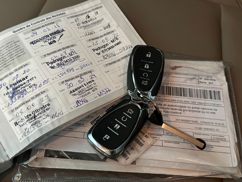 CHEVROLET CRUZE 1.4 TURBO LTZ 2018/2018 SÉTIMA VEÍCULOS GUAPORÉ / Carros no Vale
