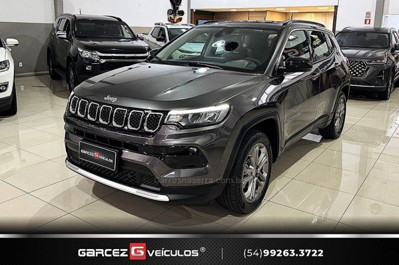 JEEP COMPASS 1.3 LONGITUDE T270 16V TURBO 2022/2023 GARCEZ VEÍCULOS BENTO GONÇALVES / Carros no Vale JEEP COMPASS 1.3 LONGITUDE T270 16V TURBO 2022/2023 GARCEZ VEÍCULOS BENTO GONÇALVES / Carros no Vale