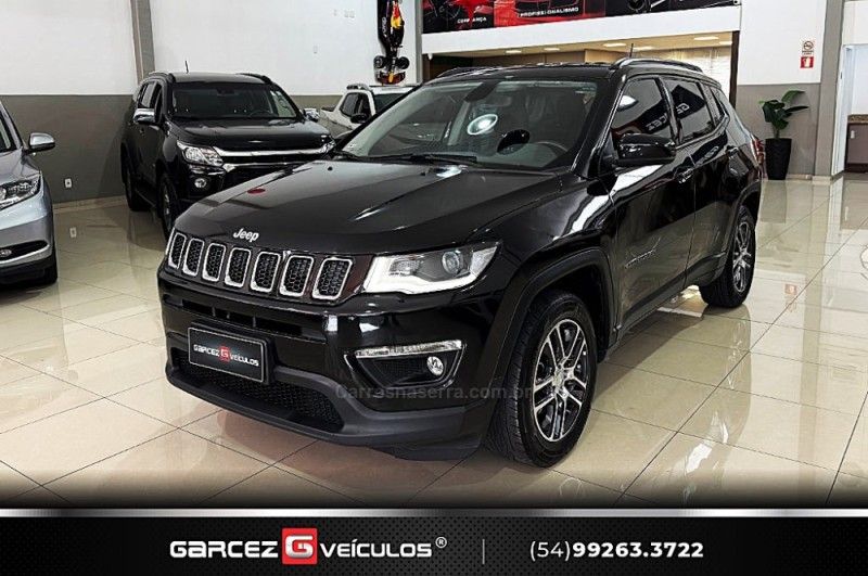 JEEP COMPASS 2.0 SPORT 4X2 16V 2018/2019 GARCEZ VEÍCULOS BENTO GONÇALVES / Carros no Vale