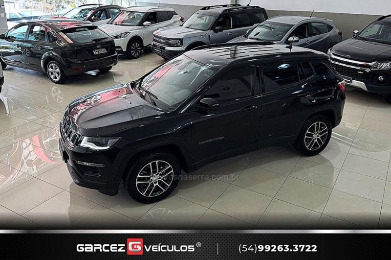 JEEP COMPASS 2.0 SPORT 4X2 16V 2018/2019 GARCEZ VEÍCULOS BENTO GONÇALVES / Carros no Vale