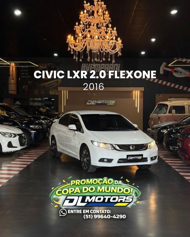 Honda Civic Lxr 2015/2016 DL MOTORS LAJEADO / Carros no Vale