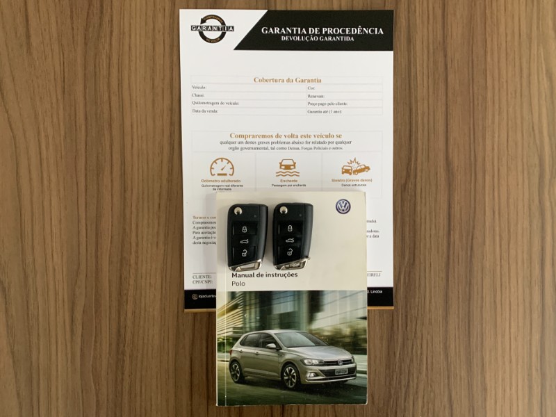 VOLKSWAGEN POLO 1.0200 TSI HIGHLINE AUTOMÁTICO 2018/2019 DUARTE VEÍCULOS PORTO ALEGRE / Carros no Vale