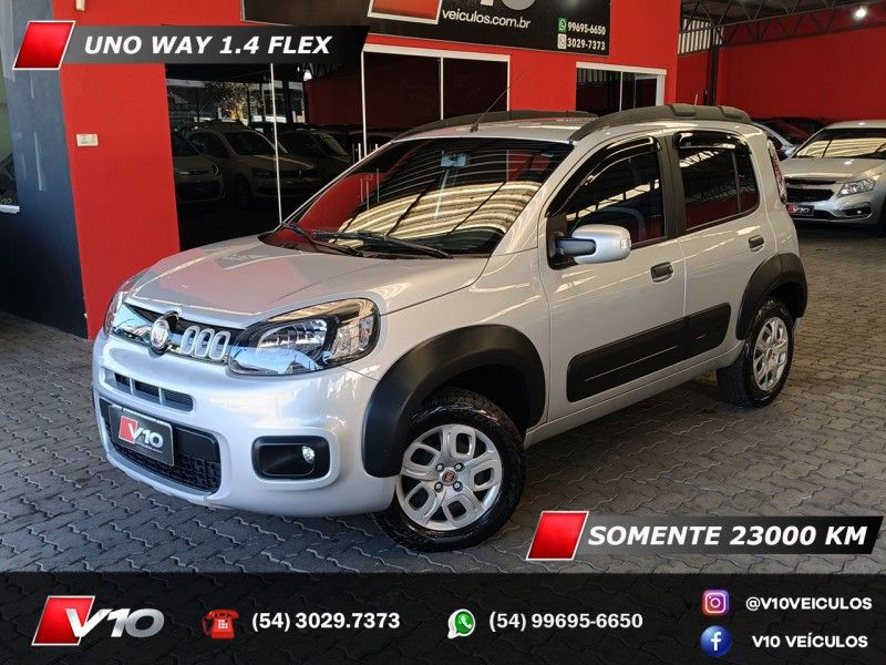 FIAT UNO 1.4 EVO WAY 8V 2015/2015 V10 VEÍCULOS CAXIAS DO SUL / Carros no Vale FIAT UNO 1.4 EVO WAY 8V 2015/2015 V10 VEÍCULOS CAXIAS DO SUL / Carros no Vale