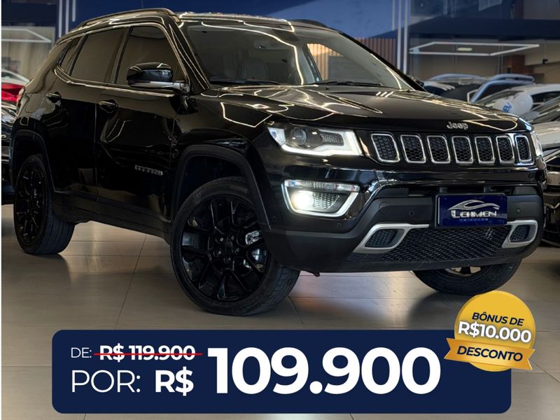 JEEP COMPASS 2.0 16V LIMITED 4X4 2018/2019 LEHMEN VEÍCULOS VENÂNCIO AIRES / Carros no Vale JEEP COMPASS 2.0 16V LIMITED 4X4 2018/2019 LEHMEN VEÍCULOS VENÂNCIO AIRES / Carros no Vale