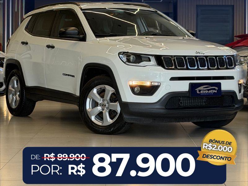 JEEP COMPASS 2.0 16V SPORT 2017/2018 LEHMEN VEÍCULOS VENÂNCIO AIRES / Carros no Vale JEEP COMPASS 2.0 16V SPORT 2017/2018 LEHMEN VEÍCULOS VENÂNCIO AIRES / Carros no Vale