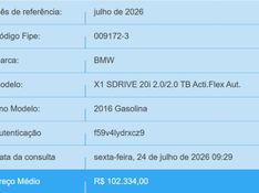 BMW X1 2.0 16V TURBO ACTIVEFLEX SDRIVE20I 4P AUTOMÁTICO 2016/2016 BETIOLO NOVOS E SEMINOVOS LAJEADO / Carros no Vale