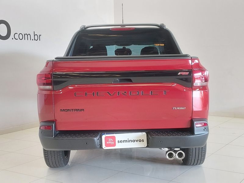 Chevrolet MONTANA 1.2 TURBO FLEX RS AUTOMÁTICO 2023/2024 BETIOLO NOVOS E SEMINOVOS LAJEADO / Carros no Vale
