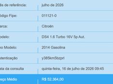 Citroen DS4 1.6 THP GASOLINA AUTOMÁTICO 2013/2014 BETIOLO NOVOS E SEMINOVOS LAJEADO / Carros no Vale