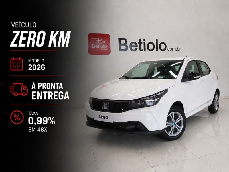 Fiat ARGO 1.0 FIREFLY FLEX DRIVE MANUAL 2026/2026 BETIOLO NOVOS E SEMINOVOS LAJEADO / Carros no Vale Fiat ARGO 1.0 FIREFLY FLEX DRIVE MANUAL 2026/2026 BETIOLO NOVOS E SEMINOVOS LAJEADO / Carros no Vale