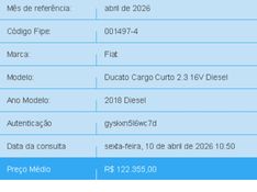 Fiat DUCATO 2.3 MULTIJET DIESEL CARGO CURTO MANUAL 2017/2018 BETIOLO NOVOS E SEMINOVOS LAJEADO / Carros no Vale
