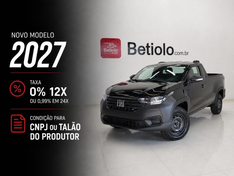 Fiat STRADA 1.3 FIREFLY FLEX ENDURANCE CS MANUAL 2026/2027 BETIOLO NOVOS E SEMINOVOS LAJEADO / Carros no Vale Fiat STRADA 1.3 FIREFLY FLEX ENDURANCE CS MANUAL 2026/2027 BETIOLO NOVOS E SEMINOVOS LAJEADO / Carros no Vale