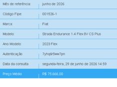 Fiat STRADA 1.4 FIRE FLEX ENDURANCE CS MANUAL 2023/2023 BETIOLO NOVOS E SEMINOVOS LAJEADO / Carros no Vale