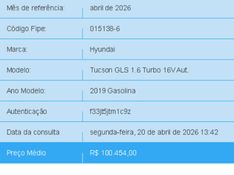 Hyundai TUCSON 1.6 16V T-GDI GASOLINA GLS ECOSHIFT 2018/2019 BETIOLO NOVOS E SEMINOVOS LAJEADO / Carros no Vale
