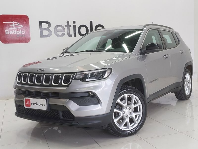 JEEP COMPASS 1.3 T270 TURBO FLEX SPORT AT6 2023/2024 BETIOLO NOVOS E SEMINOVOS LAJEADO / Carros no Vale JEEP COMPASS 1.3 T270 TURBO FLEX SPORT AT6 2023/2024 BETIOLO NOVOS E SEMINOVOS LAJEADO / Carros no Vale