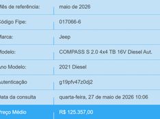JEEP COMPASS 2.0 16V DIESEL S 4X4 AUTOMÁTICO 2020/2021 BETIOLO NOVOS E SEMINOVOS LAJEADO / Carros no Vale