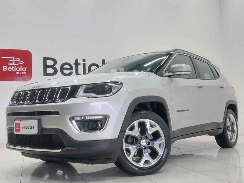 JEEP COMPASS 2.0 16V FLEX LIMITED AUTOMÁTICO 2017/2017 BETIOLO NOVOS E SEMINOVOS LAJEADO / Carros no Vale JEEP COMPASS 2.0 16V FLEX LIMITED AUTOMÁTICO 2017/2017 BETIOLO NOVOS E SEMINOVOS LAJEADO / Carros no Vale