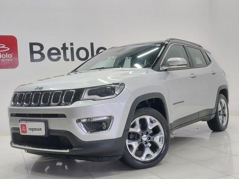 JEEP COMPASS 2.0 16V FLEX LIMITED AUTOMÁTICO 2017/2017 BETIOLO NOVOS E SEMINOVOS LAJEADO / Carros no Vale JEEP COMPASS 2.0 16V FLEX LIMITED AUTOMÁTICO 2017/2017 BETIOLO NOVOS E SEMINOVOS LAJEADO / Carros no Vale