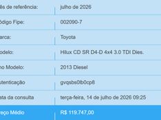 Toyota HILUX 3.0 SR 4X4 CD 16V TURBO INTERCOOLER DIESEL 4P MANUAL 2013/2013 BETIOLO NOVOS E SEMINOVOS LAJEADO / Carros no Vale