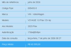 Volkswagen VOYAGE 1.0 12V MPI TOTALFLEX 4P MANUAL 2022/2023 BETIOLO NOVOS E SEMINOVOS LAJEADO / Carros no Vale