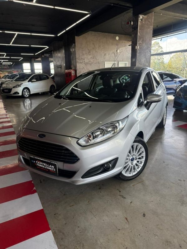 Ford FIESTA 1.0 ECOBOOST TITANIUM PLUS HATCH 12V GASOLINA 4P POWERSHIFT 2017/2017 CASTELLAN E TOMAZONI MOTORS CAXIAS DO SUL / Carros no Vale