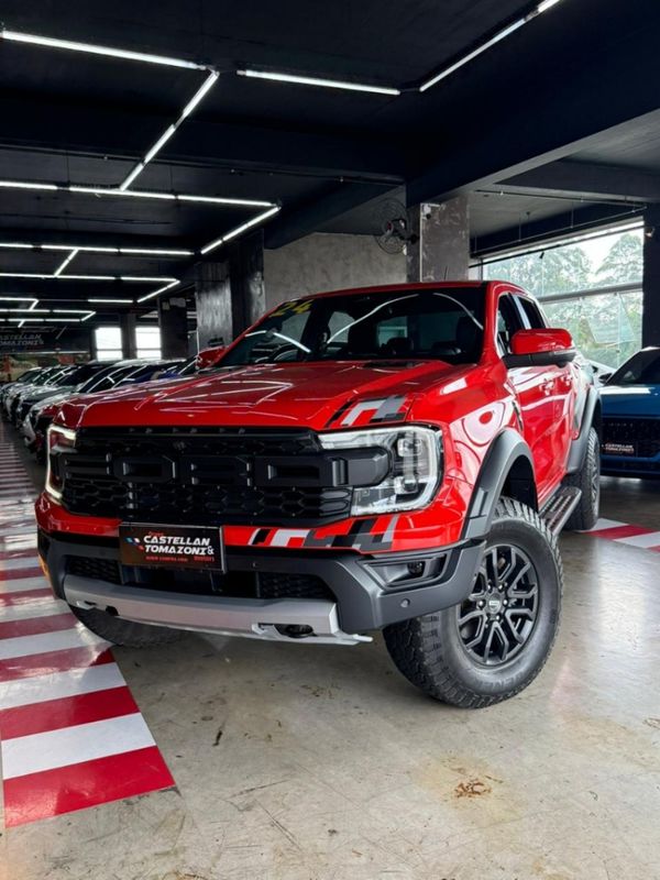 Ford RANGER 3.0 V6 TURBO GASOLINA RAPTOR 4X4 AUTOMÁTICO 2024/2024 CASTELLAN E TOMAZONI MOTORS CAXIAS DO SUL / Carros no Vale Ford RANGER 3.0 V6 TURBO GASOLINA RAPTOR 4X4 AUTOMÁTICO 2024/2024 CASTELLAN E TOMAZONI MOTORS CAXIAS DO SUL / Carros no Vale