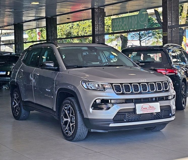 JEEP COMPASS 1.3 T270 TURBO FLEX LONGITUDE AT6 2025/2025 CARRO DEZ NOVO HAMBURGO / Carros no Vale