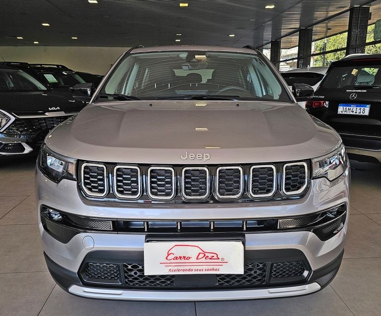 JEEP COMPASS 1.3 T270 TURBO FLEX LONGITUDE AT6 2025/2025 CARRO DEZ NOVO HAMBURGO / Carros no Vale