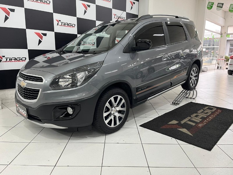 CHEVROLET SPIN 1.8 ACTIV 8V FLEX 4P AUTOMÁTICO 2018/2018 TIAGO AUTOMÓVEIS VENÂNCIO AIRES / Carros no Vale