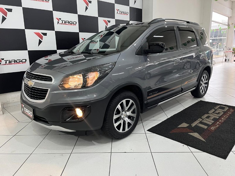 CHEVROLET SPIN 1.8 ACTIV 8V FLEX 4P AUTOMÁTICO 2018/2018 TIAGO AUTOMÓVEIS VENÂNCIO AIRES / Carros no Vale