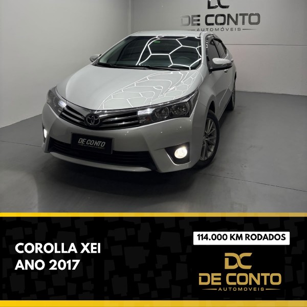 TOYOTA COROLLA 1.8 XEI 16V /2017 DE CONTO AUTOMÓVEIS SARANDI / Carros no Vale TOYOTA COROLLA 1.8 XEI 16V /2017 DE CONTO AUTOMÓVEIS SARANDI / Carros no Vale