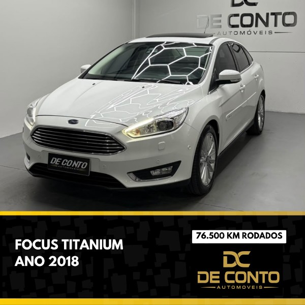 FORD FOCUS 2.0 TITANIUM PLUS 16V /2018 DE CONTO AUTOMÓVEIS SARANDI / Carros no Vale