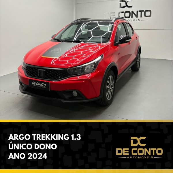 FIAT ARGO 1.3 8V TREKKING /2024 DE CONTO AUTOMÓVEIS SARANDI / Carros no Vale