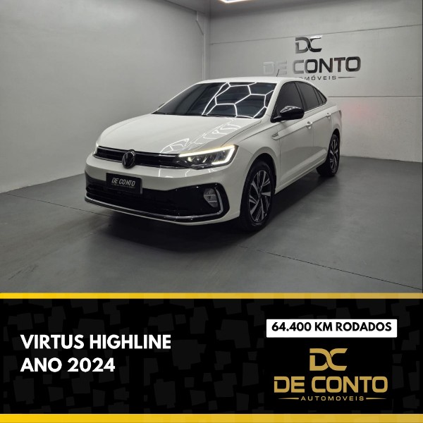 VOLKSWAGEN VIRTUS 1.0 200 TSI HIGHLINE /2024 DE CONTO AUTOMÓVEIS SARANDI / Carros no Vale VOLKSWAGEN VIRTUS 1.0 200 TSI HIGHLINE /2024 DE CONTO AUTOMÓVEIS SARANDI / Carros no Vale